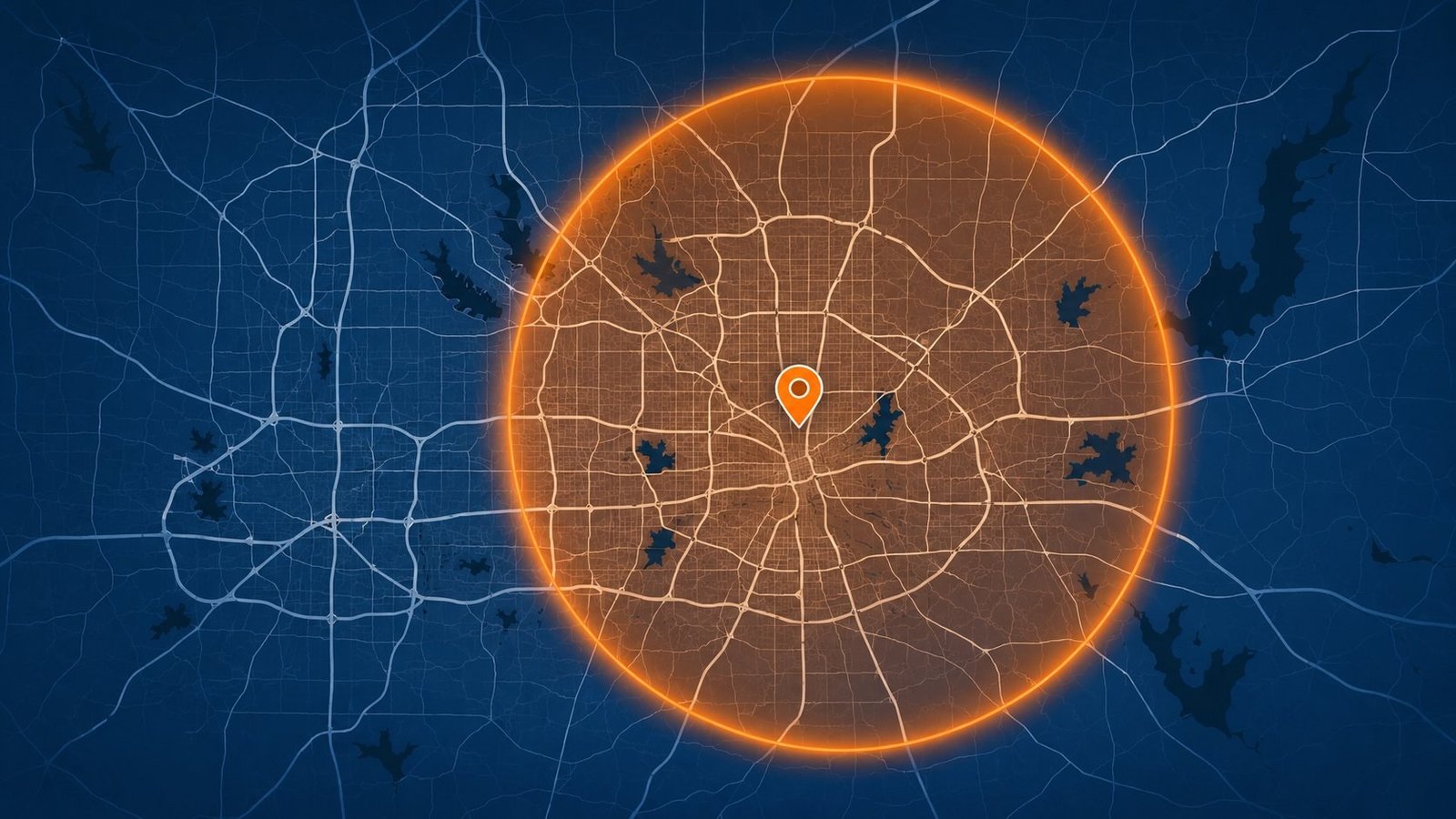 Map of Joe's Heating & Cooling service area across the Dallas metro